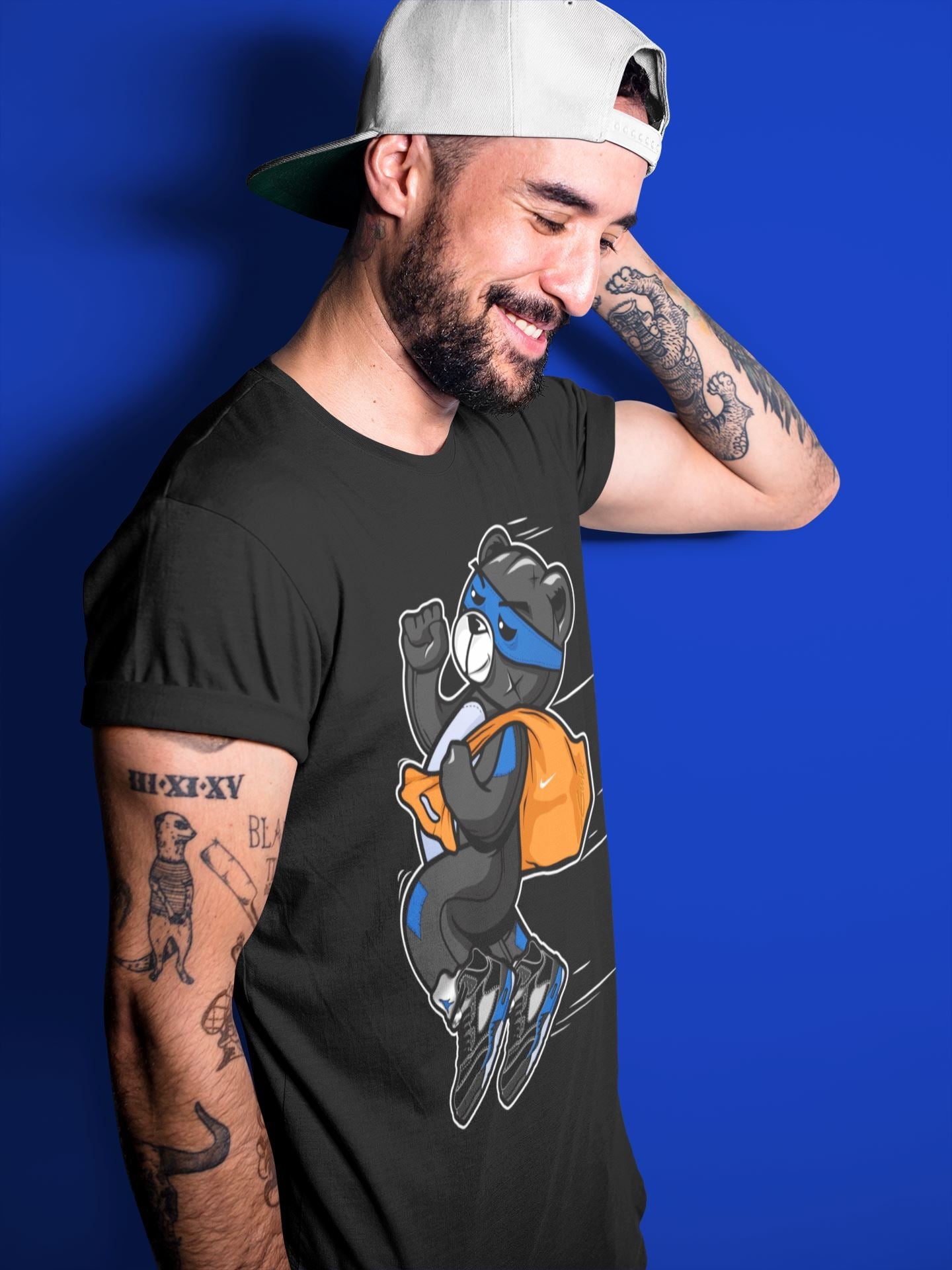 Jordan 5 Racer Blue Sneaker Match Tees Thief Bear Sneaker Tees Jordan 5 Racer Blue Sneaker Release Tees Unisex Shirts