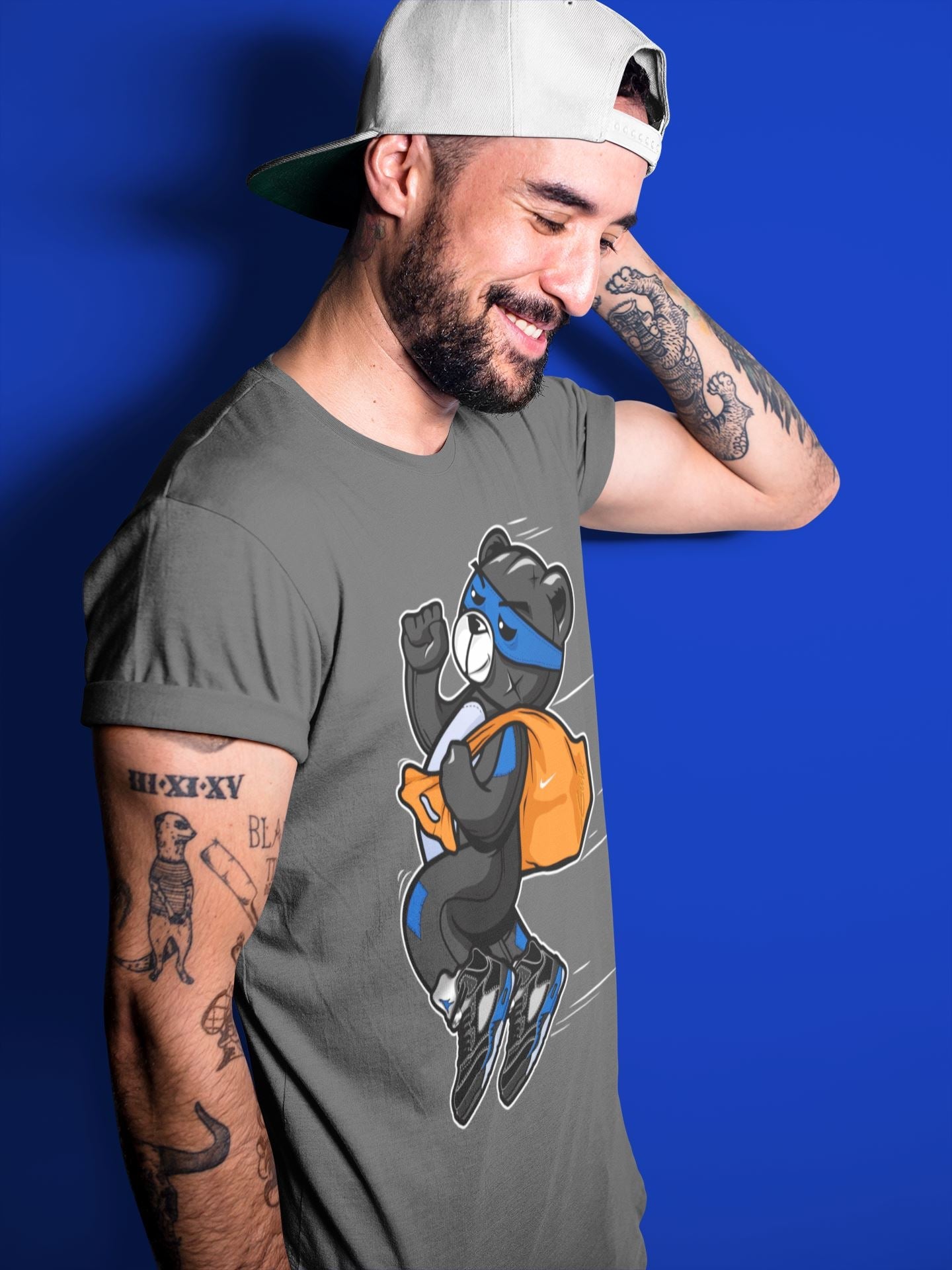 Jordan 5 Racer Blue Sneaker Match Tees Thief Bear Sneaker Tees Jordan 5 Racer Blue Sneaker Release Tees Unisex Shirts