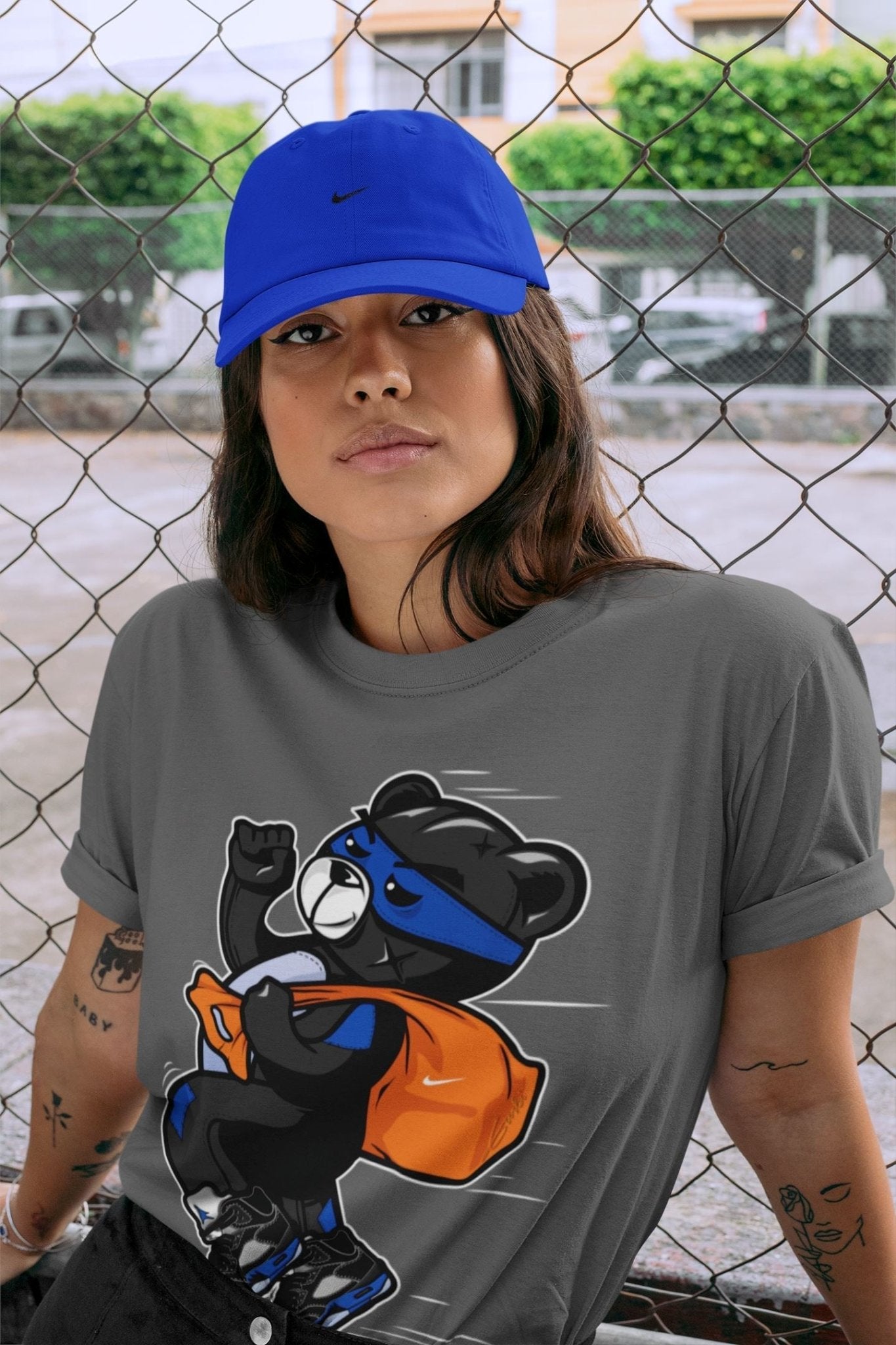Jordan 5 Racer Blue Sneaker Match Tees Thief Bear Sneaker Tees Jordan 5 Racer Blue Sneaker Release Tees Unisex Shirts