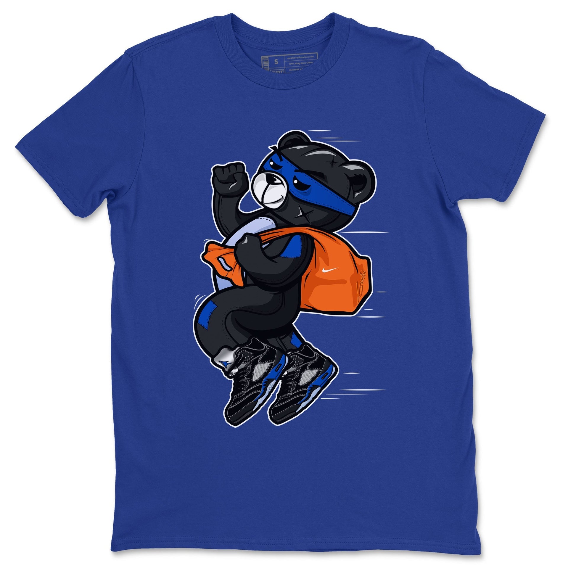 Jordan 5 Racer Blue Sneaker Match Tees Thief Bear Sneaker Tees Jordan 5 Racer Blue Sneaker Release Tees Unisex Shirts