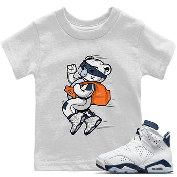 Jordan 6 Midnight Navy Sneaker Match Tees Thief Bear Sneaker Tees Jordan 6 Midnight Navy Sneaker Release Tees Kids Shirts