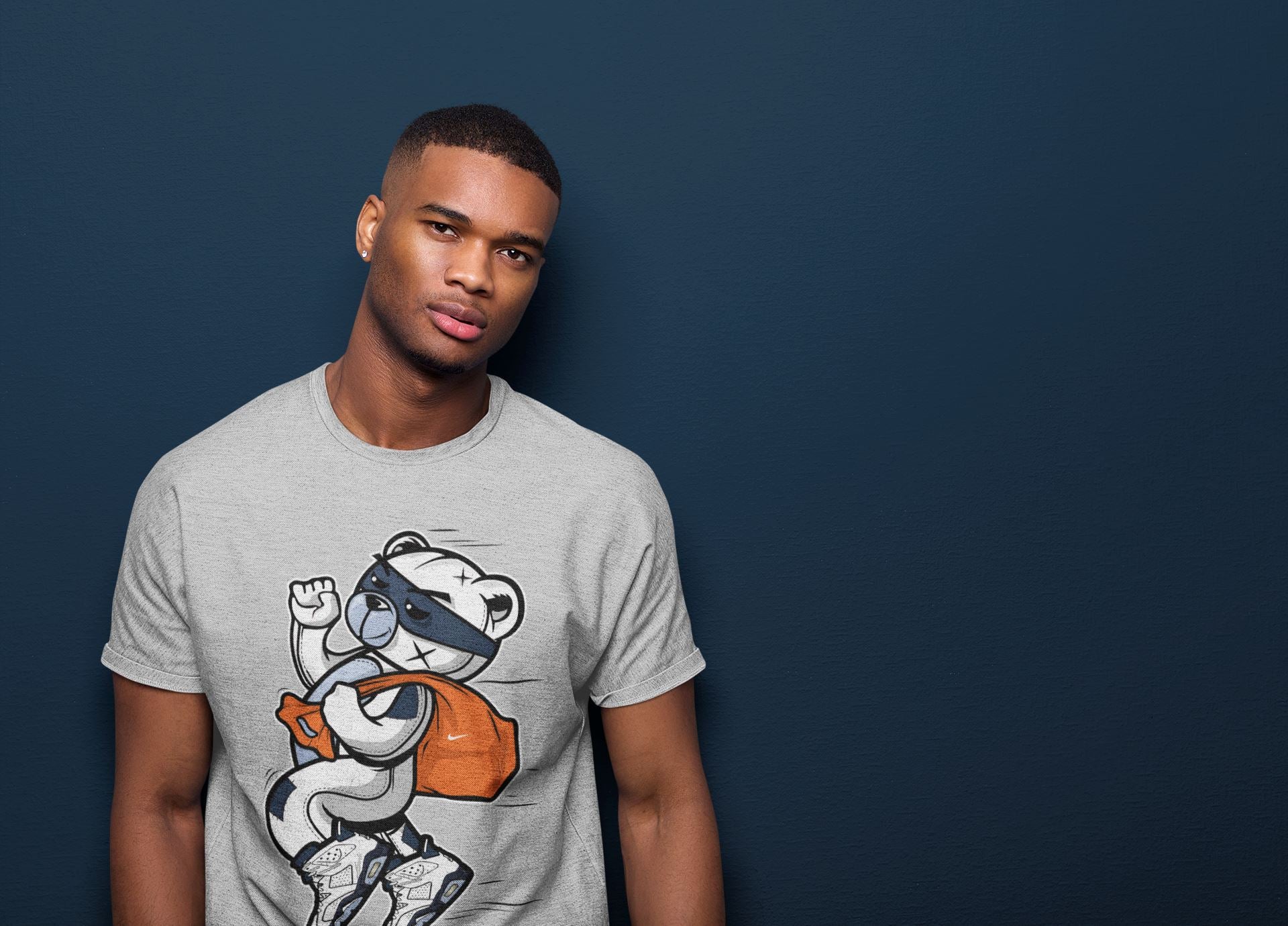 Jordan 6 Midnight Navy Sneaker Match Tees Thief Bear Sneaker Tees Jordan 6 Midnight Navy Sneaker Release Tees Unisex Shirts