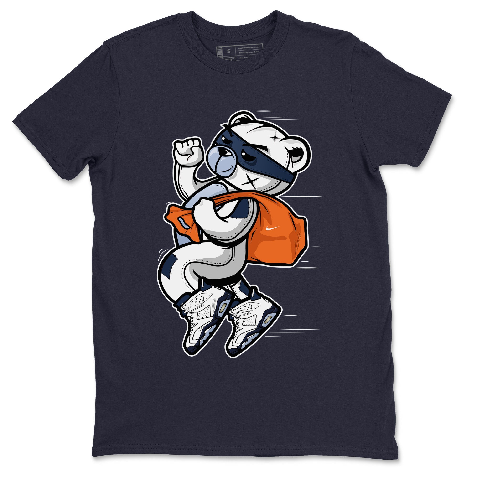 Jordan 6 Midnight Navy Sneaker Match Tees Thief Bear Sneaker Tees Jordan 6 Midnight Navy Sneaker Release Tees Unisex Shirts