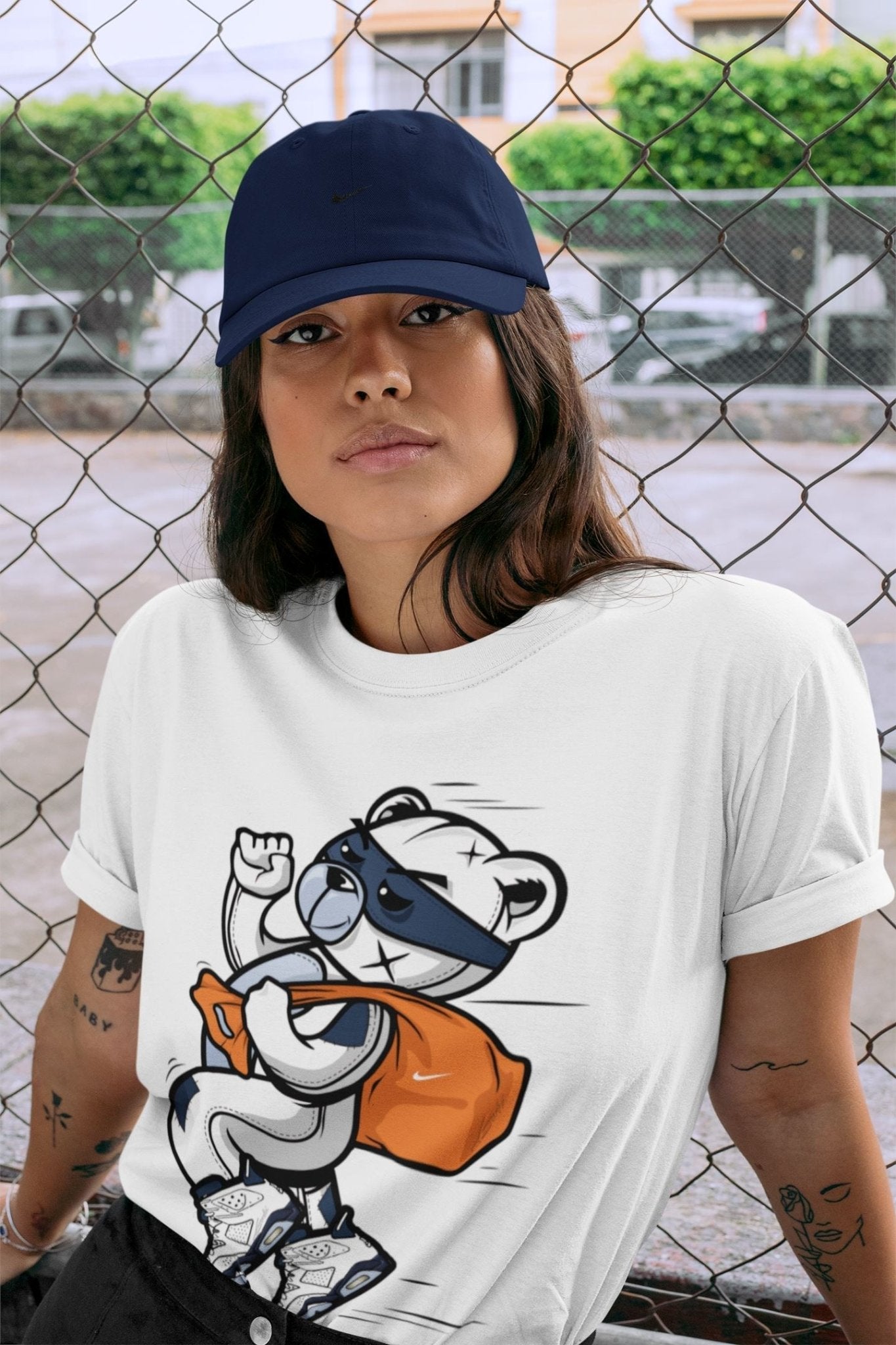 Jordan 6 Midnight Navy Sneaker Match Tees Thief Bear Sneaker Tees Jordan 6 Midnight Navy Sneaker Release Tees Unisex Shirts