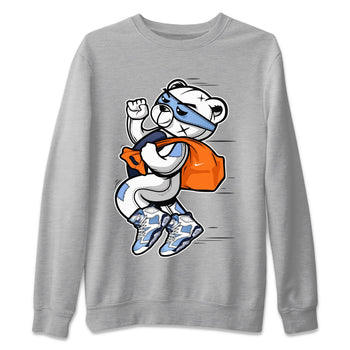 Jordan 6 UNC Sneaker Match Tees Thief Bear Sneaker Tees Jordan 6 UNC Sneaker Release Tees Unisex Shirts