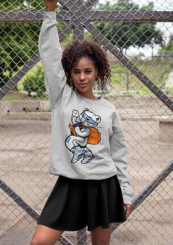 Jordan 6 UNC Sneaker Match Tees Thief Bear Sneaker Tees Jordan 6 UNC Sneaker Release Tees Unisex Shirts