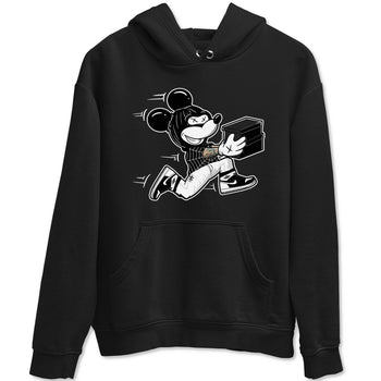 Air Jordan 1 High OG Black White shirt to match jordans Thief Mouse sneaker tees 1s Black White SNRT Sneaker Release Tees Streetwear unisex cotton Black 2 crew neck shirt