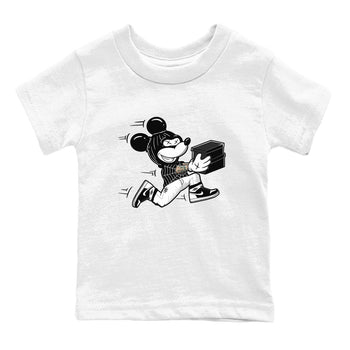 Air Jordan 1 High OG Black White shirt to match jordans Thief Mouse sneaker tees 1s Black White SNRT Sneaker Release Tees Streetwear baby toddler White 2 cotton Shirt