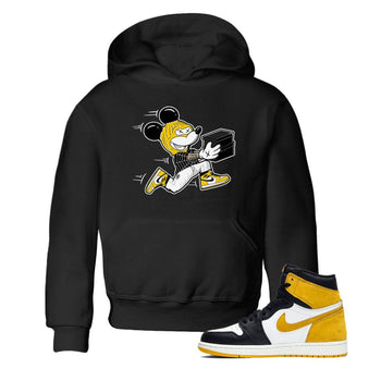 1s Yellow Ochre shirt to match jordans Thief Mouse sneaker tees streetwear brand Air Jordan 1 High OG Yellow Ochre SNRT sneaker release tees baby toddler Black 1 cotton Shirt