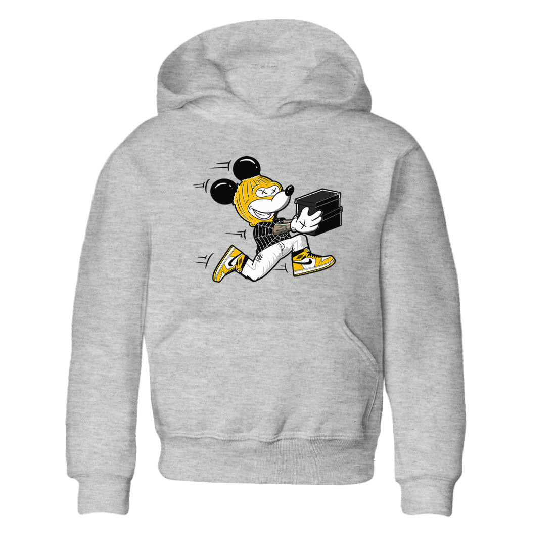 1s Yellow Ochre shirt to match jordans Thief Mouse sneaker tees streetwear brand Air Jordan 1 High OG Yellow Ochre SNRT sneaker release tees baby toddler Heather Grey 2 cotton Shirt