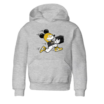 1s Yellow Ochre shirt to match jordans Thief Mouse sneaker tees streetwear brand Air Jordan 1 High OG Yellow Ochre SNRT sneaker release tees baby toddler Heather Grey 2 cotton Shirt