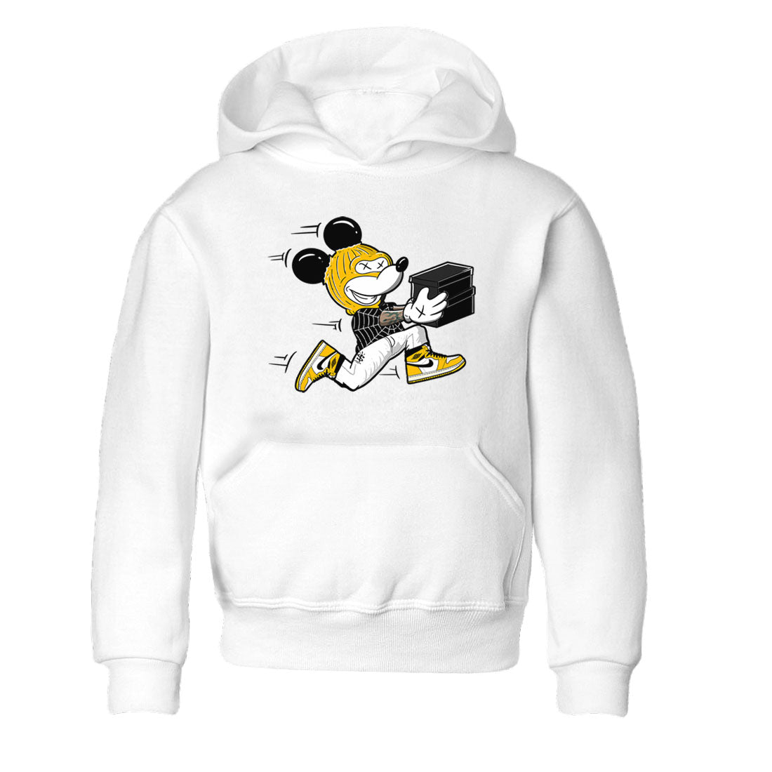 1s Yellow Ochre shirt to match jordans Thief Mouse sneaker tees streetwear brand Air Jordan 1 High OG Yellow Ochre SNRT sneaker release tees baby toddler White 2 cotton Shirt