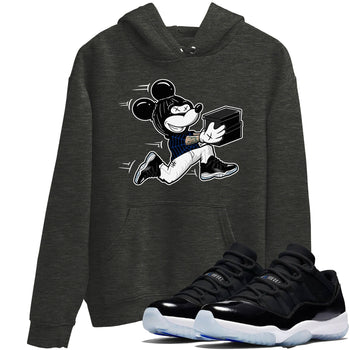 Air Jordan 11 Low Space shirt to match jordans Thief Mouse sneaker tees 11s Black and Varsity Royal SNRT Sneaker Release Tees Streetwear unisex cotton Charcoal Heather 1 crew neck shirt