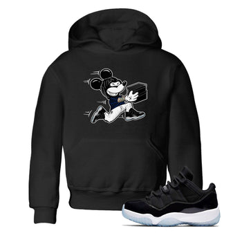 Air Jordan 11 Low Space shirt to match jordans Thief Mouse sneaker tees 11s Black and Varsity Royal SNRT Sneaker Release Tees Streetwear baby toddler Black 1 cotton Shirt