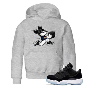 Air Jordan 11 Low Space shirt to match jordans Thief Mouse sneaker tees 11s Black and Varsity Royal SNRT Sneaker Release Tees Streetwear baby toddler Heather Grey 1 cotton Shirt