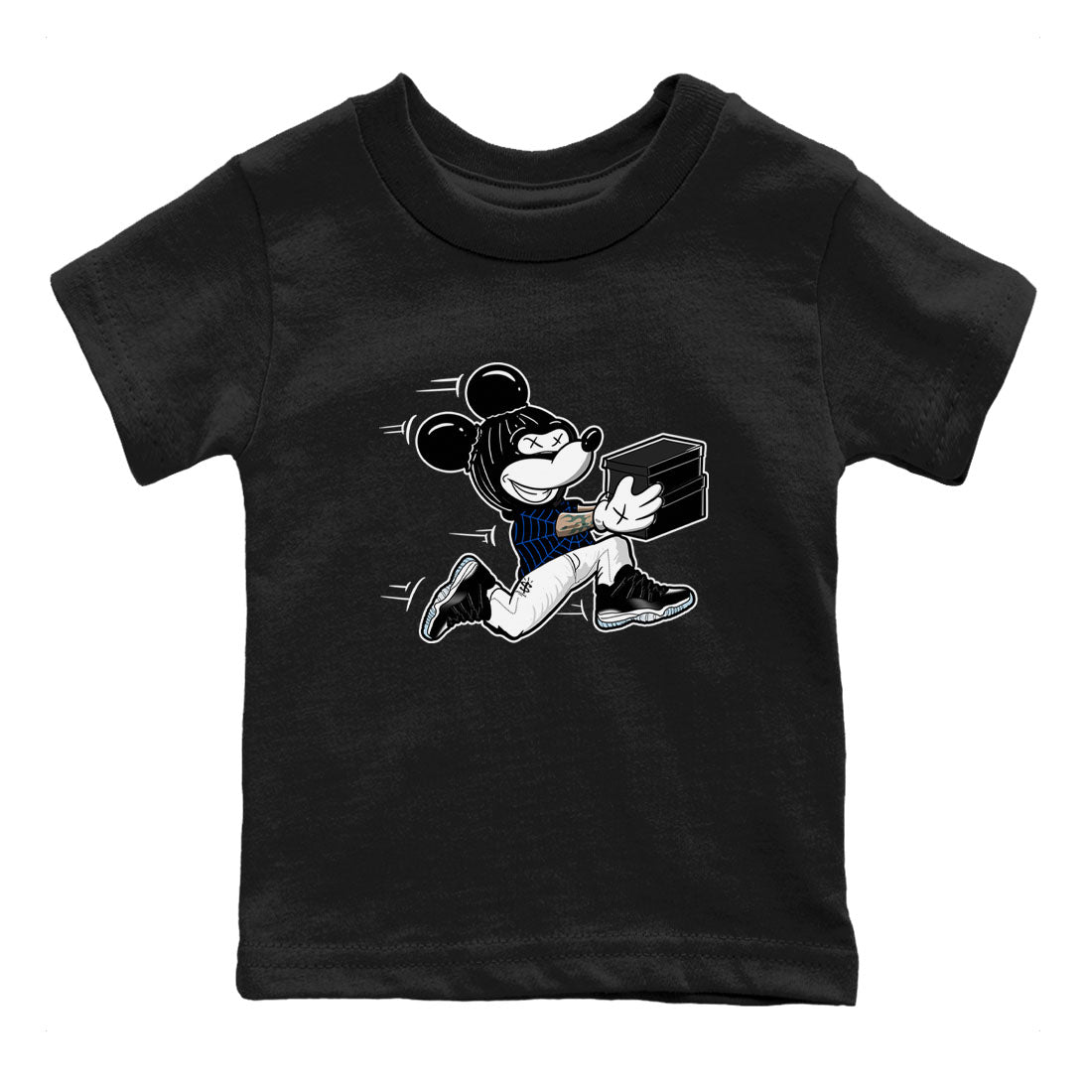 Air Jordan 11 Low Space shirt to match jordans Thief Mouse sneaker tees 11s Black and Varsity Royal SNRT Sneaker Release Tees Streetwear baby toddler Black 2 cotton Shirt