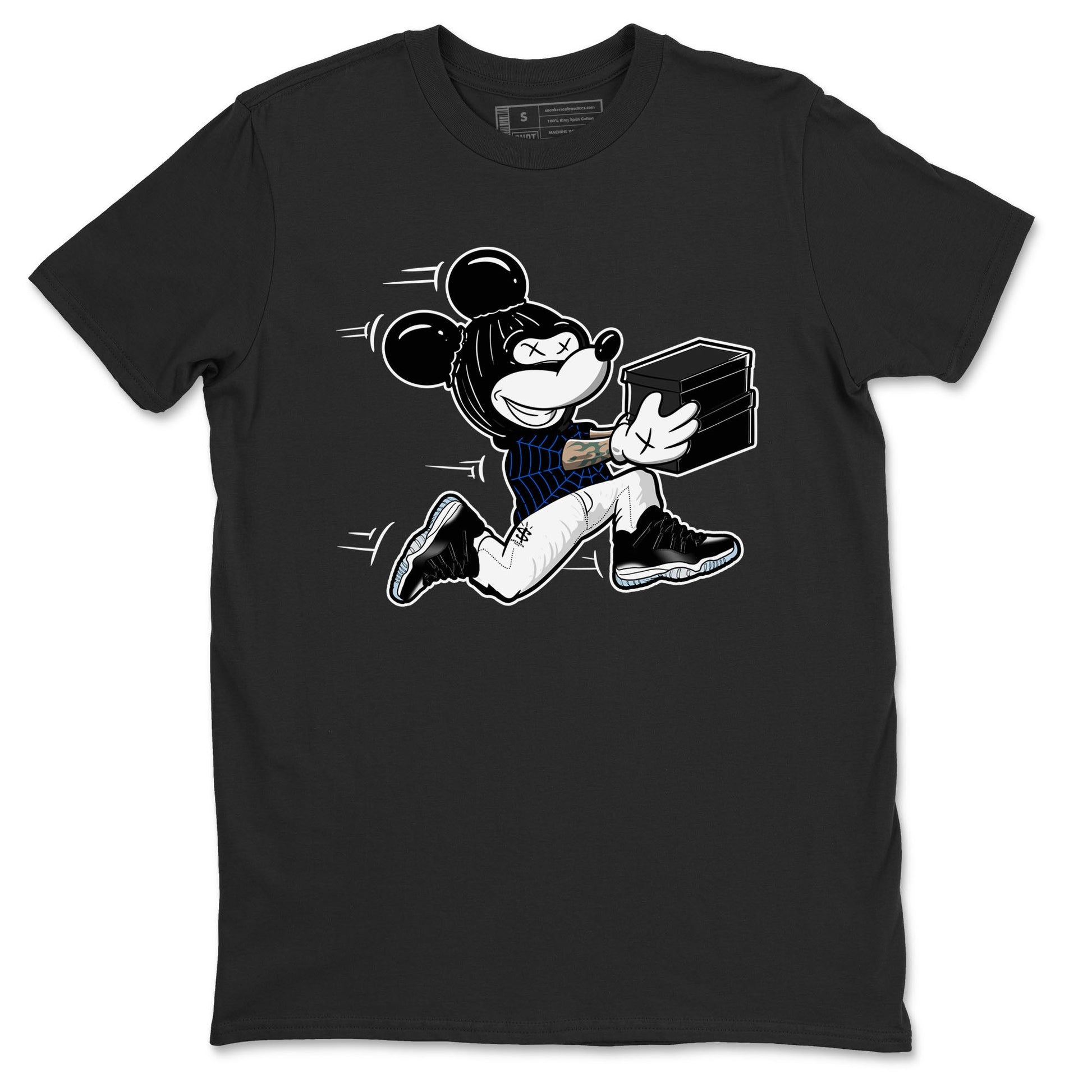 Air Jordan 11 Low Space shirt to match jordans Thief Mouse sneaker tees 11s Black and Varsity Royal SNRT Sneaker Release Tees Streetwear unisex cotton Black 2 crew neck shirt