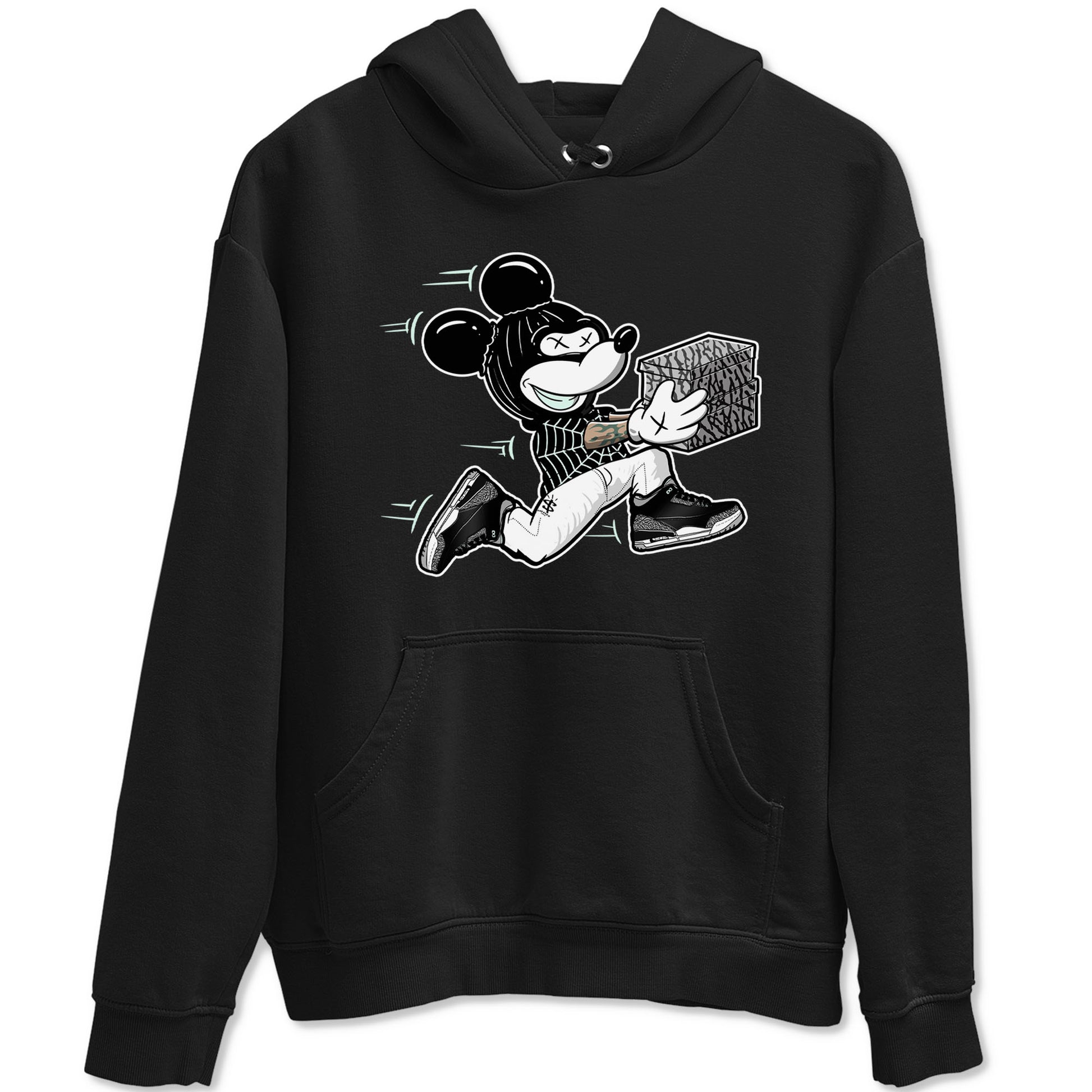 3s Green Glow shirt to match jordans Thief Mouse sneaker tees Air Jordan 3 Green Glow SNRT Sneaker Release Tees unisex cotton Black 2 crew neck shirt