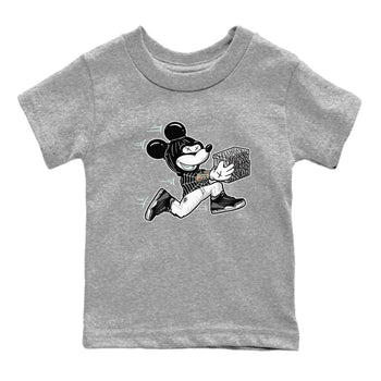 3s Green Glow shirt to match jordans Thief Mouse sneaker tees Air Jordan 3 Green Glow SNRT sneaker release tees baby toddler Heather Grey 2 cotton Shirt