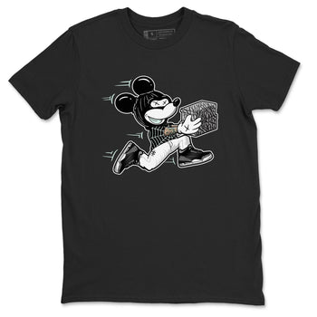 3s Green Glow shirt to match jordans Thief Mouse sneaker tees Air Jordan 3 Green Glow SNRT Sneaker Release Tees unisex cotton Black 2 crew neck shirt
