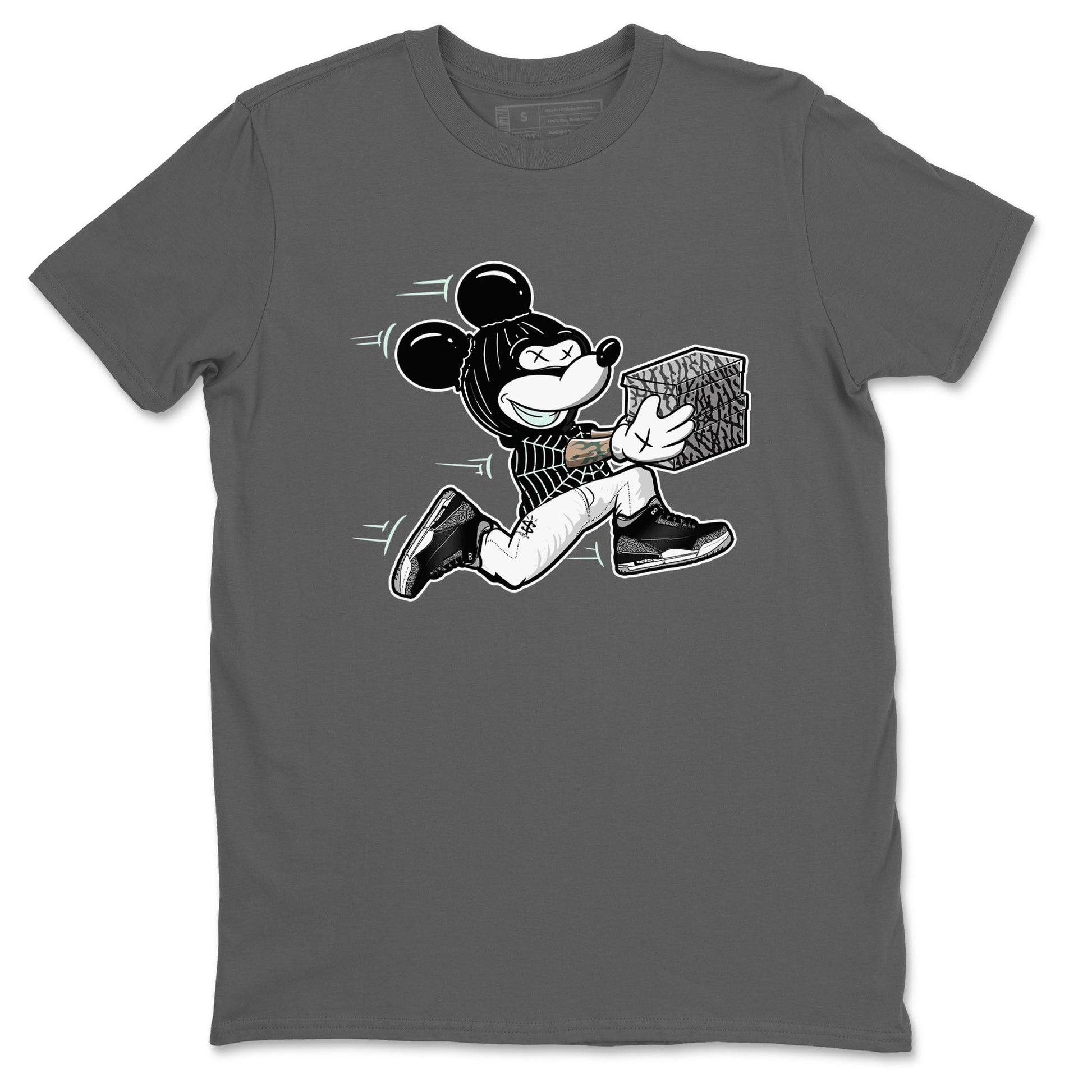 3s Green Glow shirt to match jordans Thief Mouse sneaker tees Air Jordan 3 Green Glow SNRT Sneaker Release Tees unisex cotton Cool Grey 2 crew neck shirt