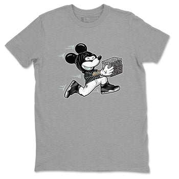 3s Green Glow shirt to match jordans Thief Mouse sneaker tees Air Jordan 3 Green Glow SNRT Sneaker Release Tees unisex cotton Heather Grey 2 crew neck shirt