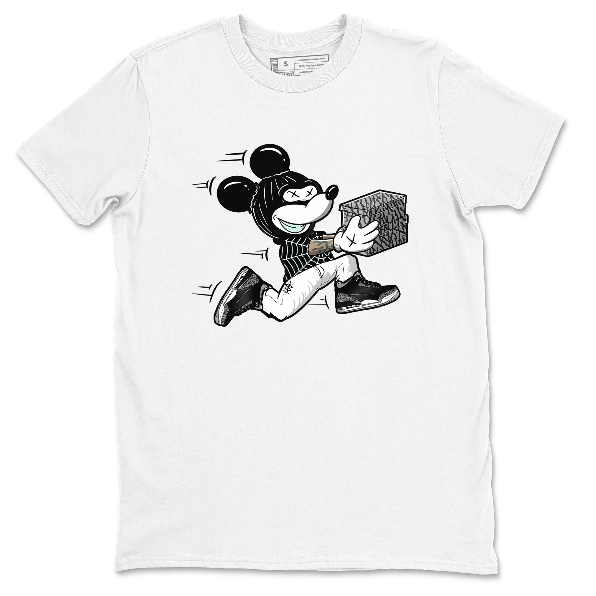 3s Green Glow shirt to match jordans Thief Mouse sneaker tees Air Jordan 3 Green Glow SNRT Sneaker Release Tees unisex cotton White 2 crew neck shirt