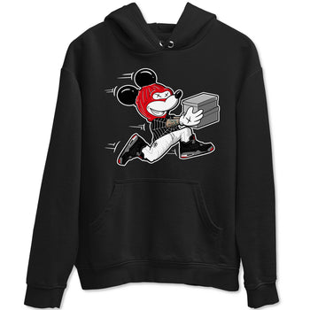AJ4 Bred Reimagined shirt to match jordans Thief Mouse sneaker tees streetwear brand Air Jordan 4 Bred Reimagined SNRT Sneaker Release Tees unisex cotton Black 2 crew neck shirt