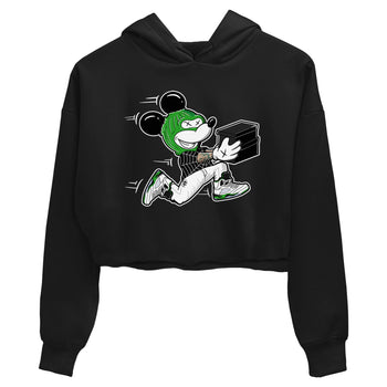 5s Lucky Green shirt to match jordans Thief Mouse sneaker tees Air Jordan 5 Lucky Green SNRT Sneaker Release Tees Streetwear Black 2 crop length shirt