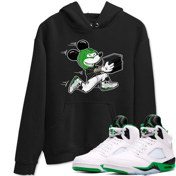 5s Lucky Green shirt to match jordans Thief Mouse sneaker tees Air Jordan 5 Lucky Green SNRT Sneaker Release Tees Streetwear unisex cotton Black 1 crew neck shirt