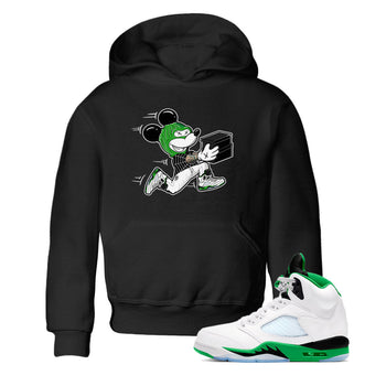 5s Lucky Green shirt to match jordans Thief Mouse sneaker tees Air Jordan 5 Lucky Green SNRT Sneaker Release Tees Streetwear baby toddler Black 1 cotton Shirt