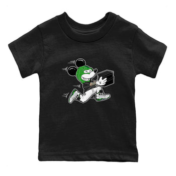 5s Lucky Green shirt to match jordans Thief Mouse sneaker tees Air Jordan 5 Lucky Green SNRT Sneaker Release Tees Streetwear baby toddler Black 2 cotton Shirt