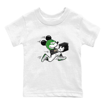 5s Lucky Green shirt to match jordans Thief Mouse sneaker tees Air Jordan 5 Lucky Green SNRT Sneaker Release Tees Streetwear baby toddler White 2 cotton Shirt