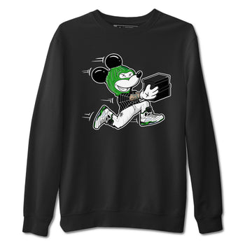 5s Lucky Green shirt to match jordans Thief Mouse sneaker tees Air Jordan 5 Lucky Green SNRT Sneaker Release Tees Streetwear unisex cotton Black 2 crew neck shirt