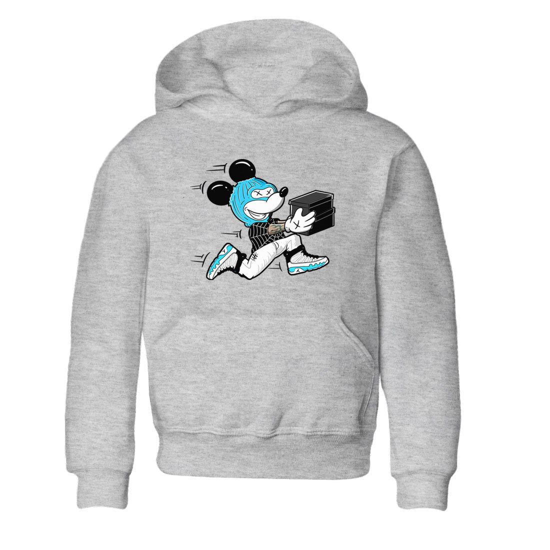 9s Powder Blue shirt to match jordans Thief Mouse sneaker tees Air Jordan 9 Powder Blue SNRT sneaker release tees baby toddler Heather Grey 2 cotton Shirt