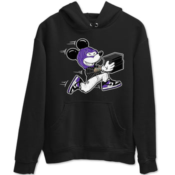 Nike SB Dunk Low Court Purple Shirt To Match Jordans Thief Mouse Streetwear Fashion Dunk Low Court Purple SNRT Sneaker Release Tees unisex cotton Black 2 crew neck shirt