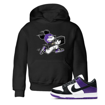 Nike SB Dunk Low Court Purple Shirt To Match Jordans Thief Mouse Streetwear Fashion Dunk Low Court Purple SNRT sneaker release tees baby toddler Black 1 cotton Shirt