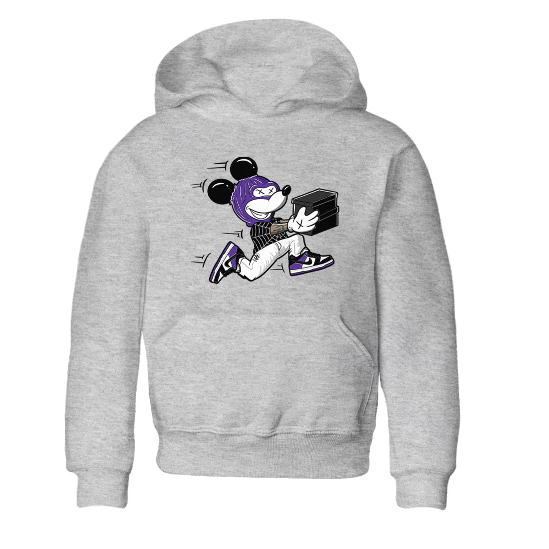Nike SB Dunk Low Court Purple Shirt To Match Jordans Thief Mouse Streetwear Fashion Dunk Low Court Purple SNRT sneaker release tees baby toddler Heather Grey 2 cotton Shirt