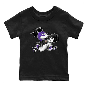 Nike SB Dunk Low Court Purple Shirt To Match Jordans Thief Mouse Streetwear Fashion Dunk Low Court Purple SNRT sneaker release tees baby toddler Black 2 cotton Shirt