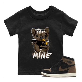 Jordan 1s Palomino shirt to match jordans This Is Mine sneaker tees Air Jordan 1 Palomino SNRT Sneaker Release Tees Baby Toddler Black 1 T-Shirt