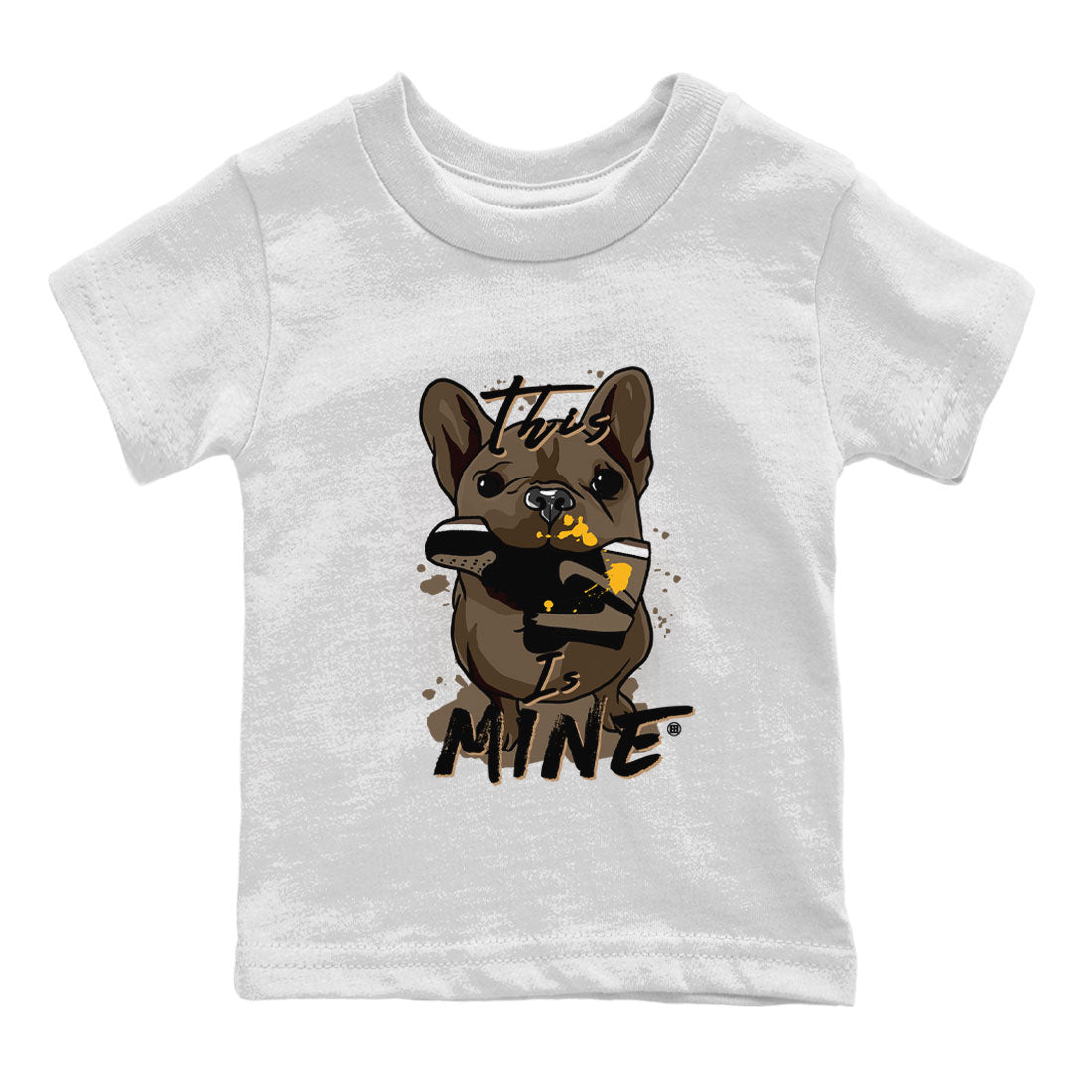 Jordan 1s Palomino shirt to match jordans This Is Mine sneaker tees Air Jordan 1 Palomino SNRT Sneaker Release Tees Baby Toddler White 2 T-Shirt