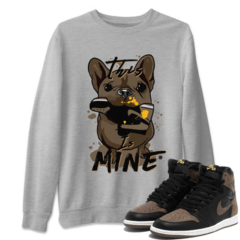 Jordan 1s Palomino shirt to match jordans This Is Mine sneaker tees Air Jordan 1 Palomino SNRT Sneaker Release Tees Unisex Heather Grey 1 T-Shirt