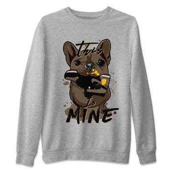 Jordan 1s Palomino shirt to match jordans This Is Mine sneaker tees Air Jordan 1 Palomino SNRT Sneaker Release Tees Unisex Heather Grey 2 T-Shirt