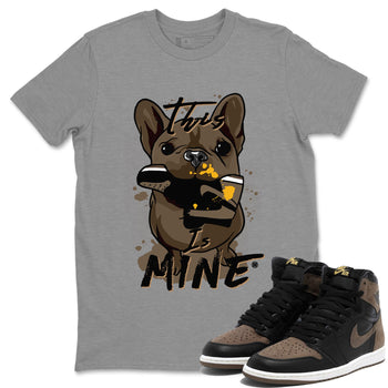 Jordan 1s Palomino shirt to match jordans This Is Mine sneaker tees Air Jordan 1 Palomino SNRT Sneaker Release Tees Unisex Heather Grey 1 T-Shirt