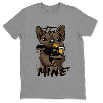 Jordan 1s Palomino shirt to match jordans This Is Mine sneaker tees Air Jordan 1 Palomino SNRT Sneaker Release Tees Unisex Heather Grey 2 T-Shirt