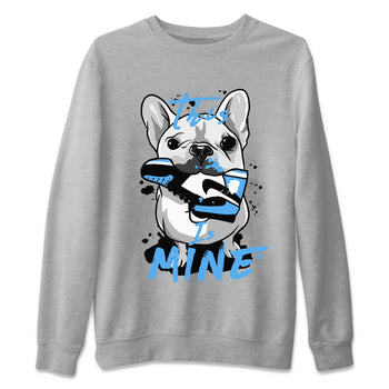 Air Jordan 1 Retro High OG UNC Toe Shirt to match Jordans This Is Mine Sneaker Tees AJ1 UNC Toe Tee Crew Neck T-Shirts Heather Grey 2
