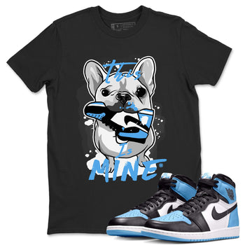 Air Jordan 1 Retro High OG UNC Toe Shirt to match Jordans This Is Mine Sneaker Tees AJ1 UNC Toe Tee Crew Neck T-Shirts Black 1