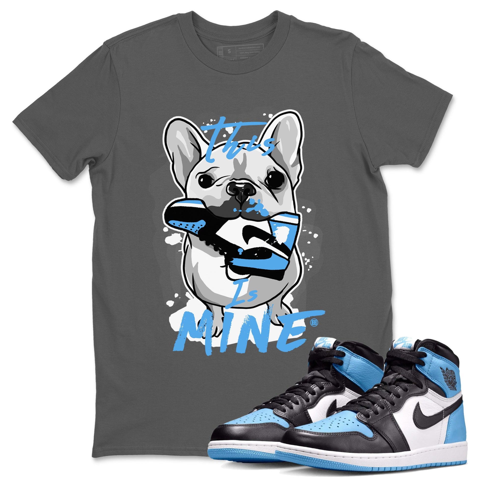 Air Jordan 1 UNC Toe This Is Mine Crew Neck Sneaker Tees Air Jordan 1 UNC Toe Sneaker T-Shirts Washing and Care Tip