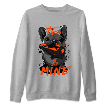 Air Jordan 12 Brilliant Orange Sneaker Match Tees This Is Mine Sneaker Tees 12s Brilliant Orange Tee Unisex Shirts Heather Grey 2