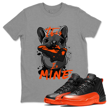 Air Jordan 12 Brilliant Orange This Is Mine Crew Neck Sneaker Tees Air Jordan 12 Brilliant Orange Sneaker T-Shirts Size Chart